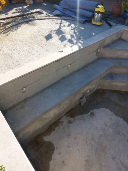 Rénovation et modifications de piscine a Leguevin près de Toulouse